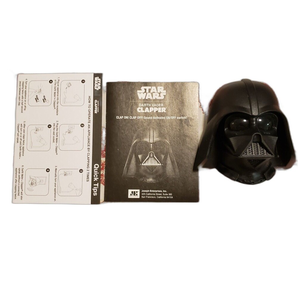 Star Wars Talking Darth Vader Clapper - Disney, Lucas film - Speaks Phrases!